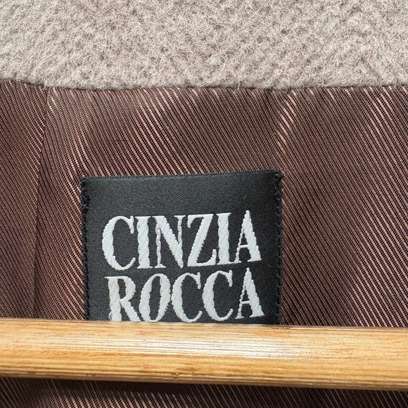 Cinzia Rocca Wool and Cashmere Single Breast Long Coat Size US 6 - Picture 11 of 15
